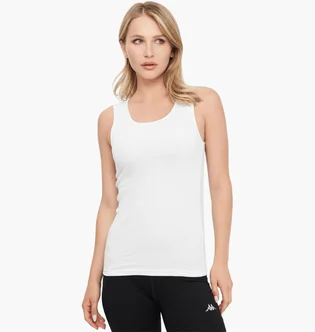 Майка женская Kappa Canotta Spalla Larga White K2406-BIANCO