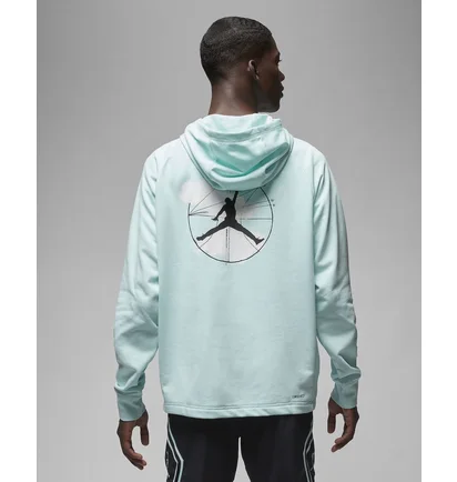 Худи мужское Air Jordan Dri-Fit Sport Graphic Fleece Pullover Hoodie Light Blue FQ6808-346
