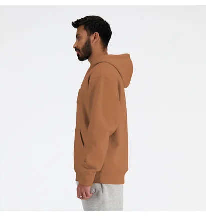 Худи мужское New Balance Sport Essentials French Terry Hoodie Brown MT41508BK