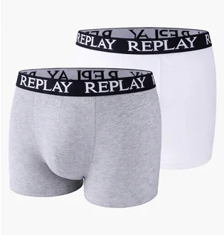 Трусы мужские Replay Basic Logo (2 шт) Grey 11552439