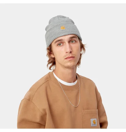 Шапка чоловіча Carhartt WIP Chase Beanie Grey I026222-37