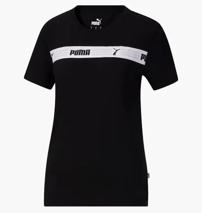 Футболка жіноча Puma LINE UP SCRIPT Black 678750-01