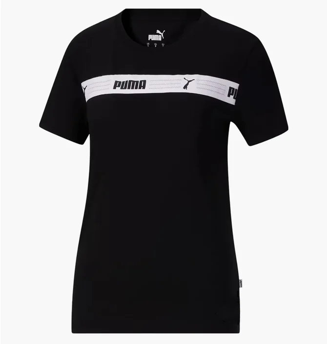 Футболка жіноча Puma LINE UP SCRIPT Black 678750-01