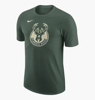Футболка мужская Nike T-Shirt Nba Milwaukee Bucks Essential Green FJ0247-323