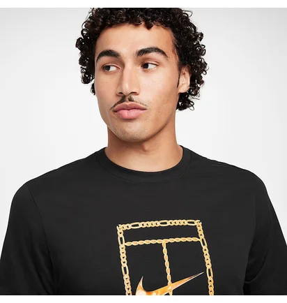 Футболка чоловіча Nike Court Heritage MenS Tennis T-Shirt Black HF6217-010
