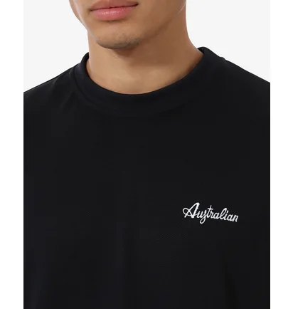 Футболка мужская AUSTRALIAN Easy Tech Pique T-Shirt R-Fit Black LSUTS0003-003