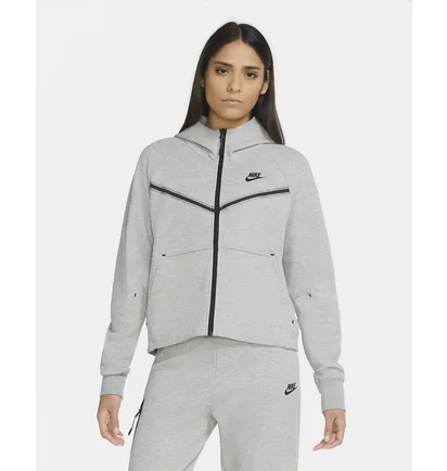 Толстовка жіноча Nike Nsw Tech Fleece Windrunner Hoodie Full-Zip Grey CW4298-063