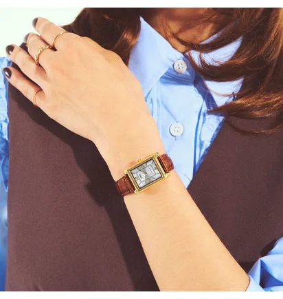 Часы женские Casio Wo Vintage Square Leather LTP-1234PGL-7A
