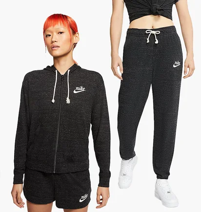 Спортивный костюм женский Nike Sportswear Gym Vintage Black CJ1694-010__CJ1793-010