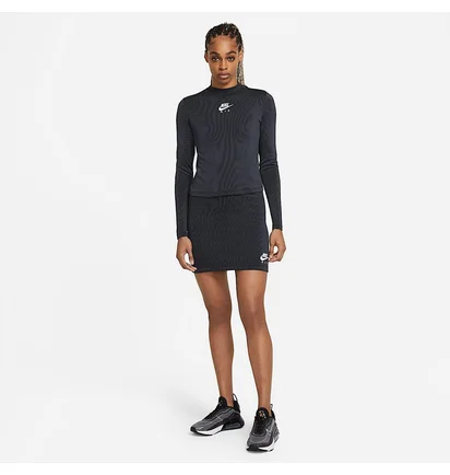 Юбка женская Nike Air Skirt Ribbed Black CZ9343-010