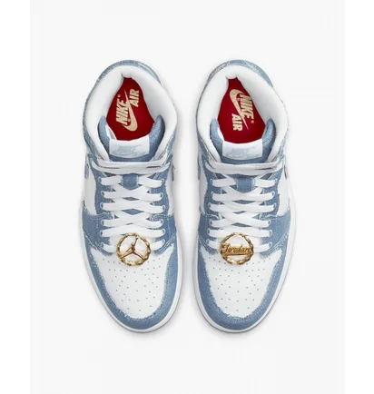 Кроссовки женские Air Jordan 1 High Og Denim Light Blue/White DM9036-104