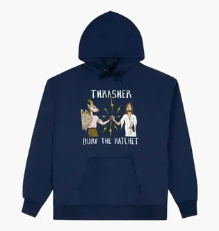 Худі чоловіче Thrasher Thr X Toy Machine B.T.H. Blue 145594-NAV