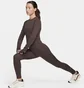 Лонгслив женский Nike One Fitted Brown FQ2148-237