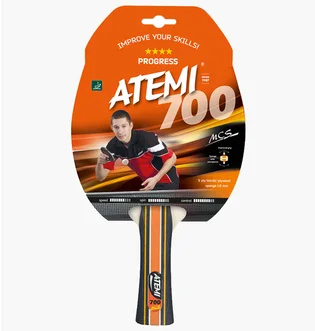 Ракетка для настольного тенниса Atemi 700 Black/Red 10045