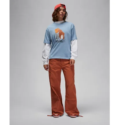 Футболка женская Air Jordan Collage T-Shirt Light Blue FN5365-436