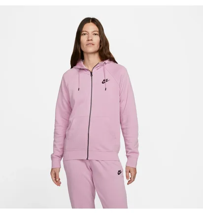 Толстовка женская Nike W Nsw Essntl Flc Fz Hoodie Pink Dx2317-522