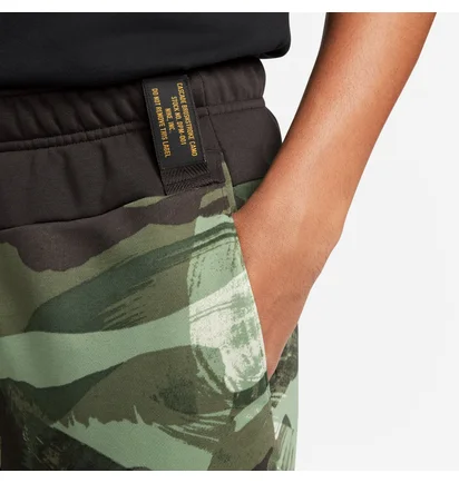 Штаны мужские Nike M Df Flc Pant Taper Camo/Green FB7081-220