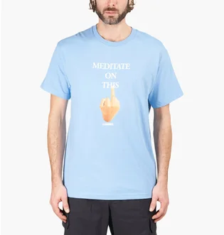 Футболка мужская Pleasures Message Light Blue P21F044