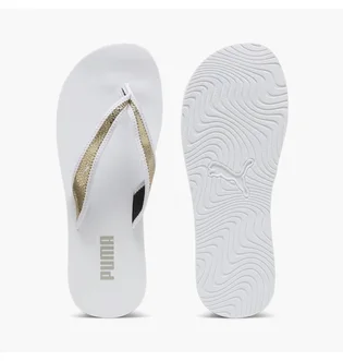 Тапочки женские Puma Sandy Flip White/Metallic 395426-01