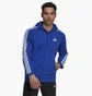 Толстовка мужская Adidas Essentials Fleece 3-Stripes Full-Zip Hoodie Blue H12181