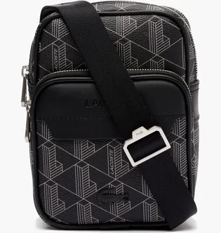 Сумка чоловіча Lacoste Monogram Grey NH4409LX-H45