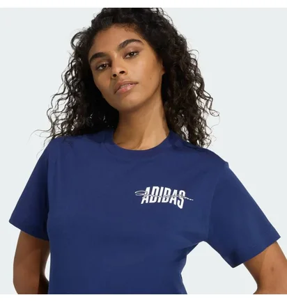 Футболка женская Adidas Collegiate Graphic Blue JV8546