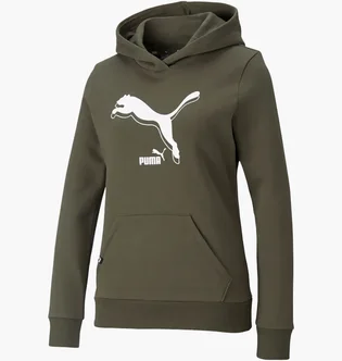 Худі жіноче Puma Power Logo Fleece Hoodie Olive 589541-44