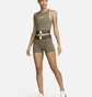 Топ женский Nike Pro Dri-Fit Graphic Crop Tank Olive Dq5593-222