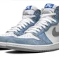 Кроссовки мужские Air Jordan 1 Retro High Og White/Light Blue 555088-402