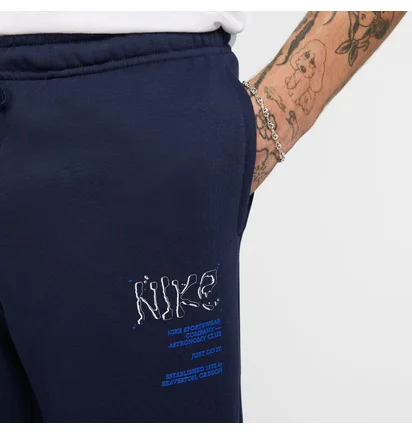 Штаны мужские Nike M Nk Club Ft Jggr Moon Gfx Blue HJ2512-451