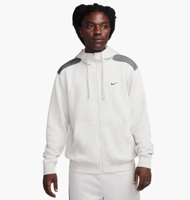 Толстовка чоловіча Nike Sp Flc Fz Hoodie Bb White FQ8819-072