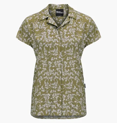 Сорочка жіноча Jack Wolfskin Sommerwiese Olive 1404051-8775