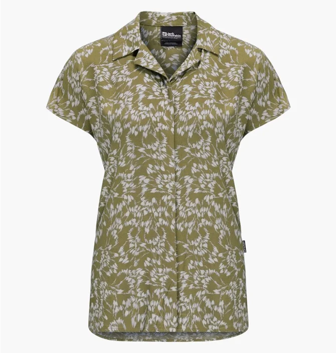 Сорочка жіноча Jack Wolfskin Sommerwiese Olive 1404051-8775