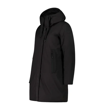 Пальто женское CMP Coat Fix Hood Softshell Black 34K0266-U901