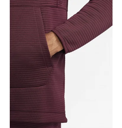 Худі чоловіче Nike Pro Dri-Fit Fleece Fitness Pullover Bordo DV9821-681