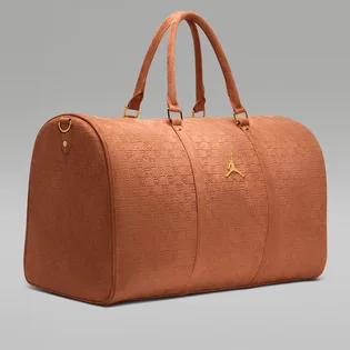 Сумка чоловіча Nike Suede Monogram Duffel Brown LM9205-X6X