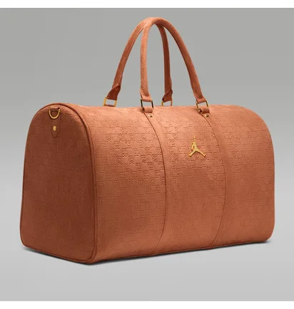 Сумка чоловіча Nike Suede Monogram Duffel Brown LM9205-X6X