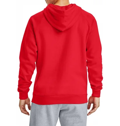 Худи мужское Under Armour Hooded Sweatshirt Ua Rival Fleece Hoodie Red 1357092-600