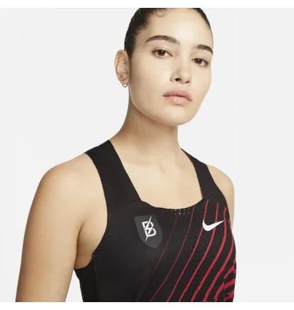 Майка женская Nike Adv Aeroswift Singlet Black/Red DR5849-010