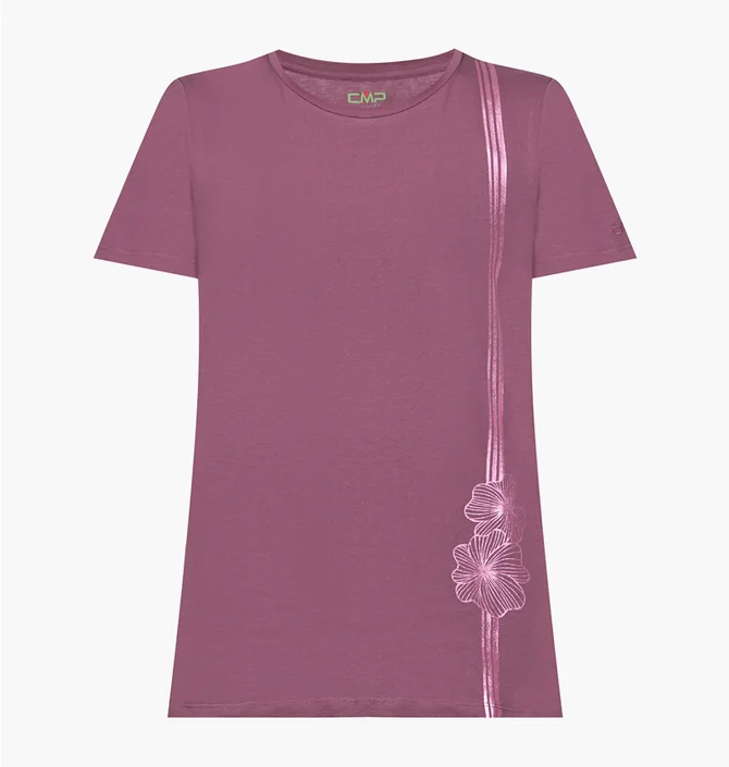 Футболка женская CMP T-Shirt Pink 33F7766-C904