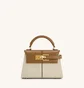 Сумка жіноча JW PEI Elise Top Handle Bag Brown/Beige BB2024BG86084JWP