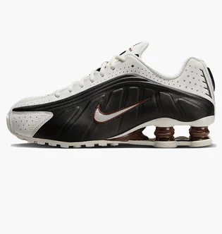 Кроссовки женские Nike Shox R4 Sail Fauna Brown White/Black AR3565-104