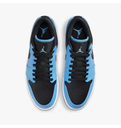 Кроссовки мужские Air Jordan 1 Low Blue/Black 553558-403