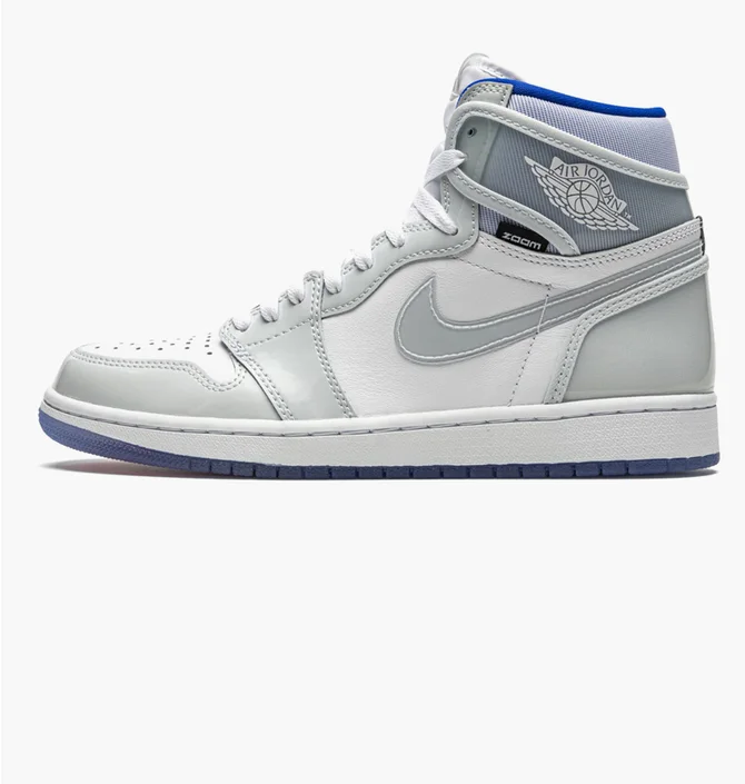Кроссовки мужские Air Jordan 1 High Zoom White/Grey CK6637-104