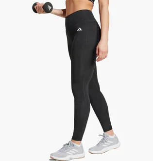 Леггинсы женские Adidas Optime Essentials Stash Pocket Full-Length Leggings Black IT2280