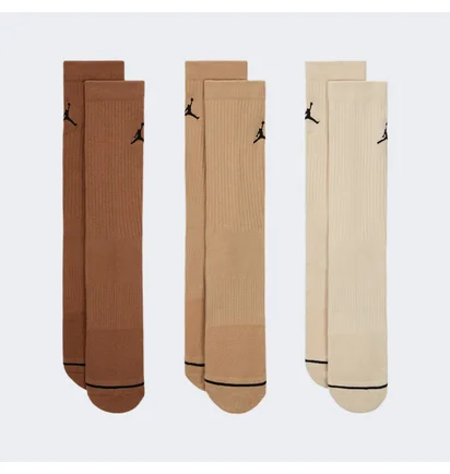 Носки мужские Air Jordan Everyday Crew Socks Brown (3 пары) DX9632-923