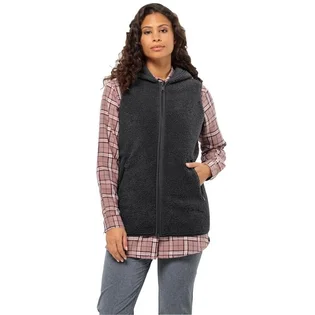 Жилетка жіноча Jack Wolfskin High Curl Long Vest Black 1711321-6000