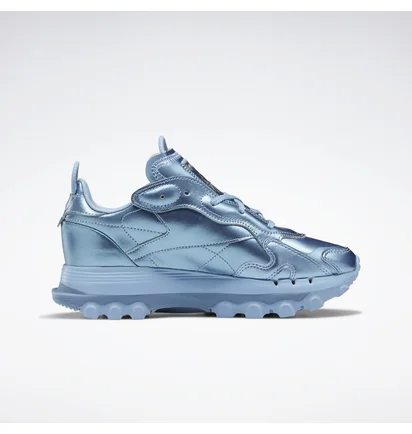 Кросівки жіночі Reebok Cardi B Classic Leather Metallic/Light Blue GY0965