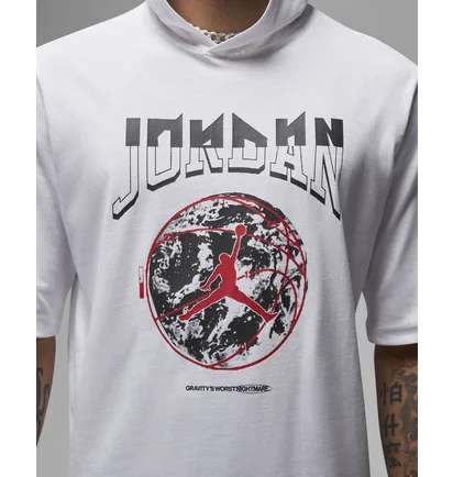Футболка чоловіча Air Jordan Sport MenS Hooded T-Shirt White FB7427-100
