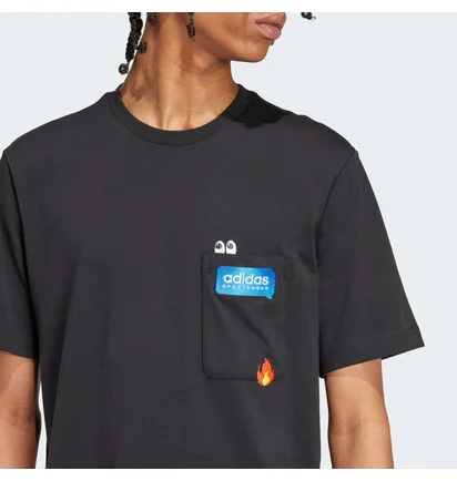 Футболка чоловіча Adidas Remoji Pocket Graphic Black IW2639